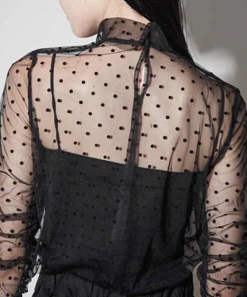 フロッキードットブラウス（シャツ/ブラウス）｜Y/lim（イリム）の