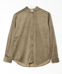 STONE  コーデュロイシャツ オリーブグリーン シャツ/ブラウス（グリーン・カーキ/緑色系・コーデュロイ