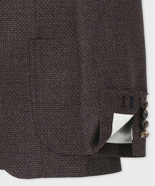 Paul Smith COLLECTION（ポールスミスコレクション）の「テクスチャーウール ジャケット / 244175 23043（テーラードジャケット・メンズ・ダークブラウン/ネイビー・MEDIUM/LARGE）」の14枚目の写真