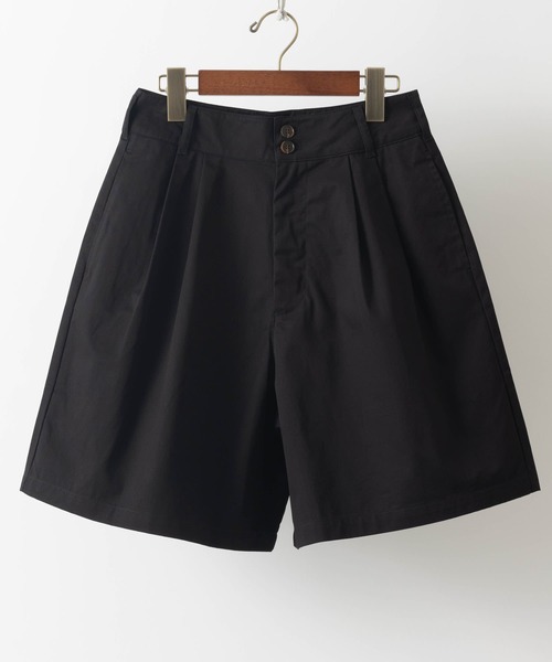ABBEY MARKET(アビーマーケット)の「【lalagom】タックハーフパンツ(チノパンツ・レディース・ベージュ/ブラック・MEDIUM/SMALL)」の8枚目の写真