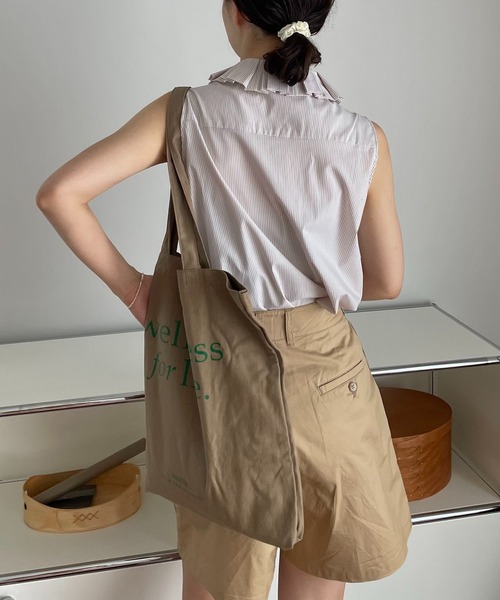 ABBEY MARKET(アビーマーケット)の「【lalagom】タックハーフパンツ(チノパンツ・レディース・ベージュ/ブラック・MEDIUM/SMALL)」の14枚目の写真