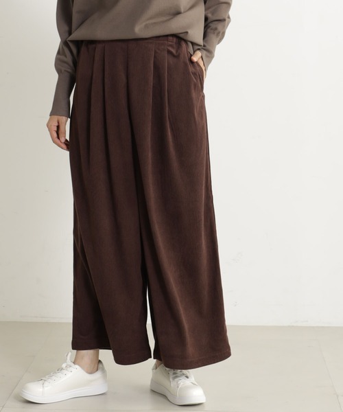 FOUND GOOD（ファウンドグッド）の「カットコーデュロイワイドP（その他パンツ・レディース・アイボリー/ブラウン系5/オレンジ系5/グレー系8・L/M/S）」の2枚目の写真