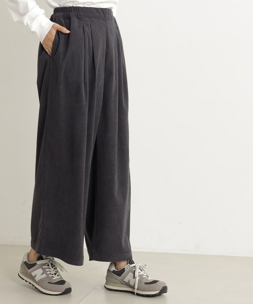 FOUND GOOD（ファウンドグッド）の「カットコーデュロイワイドP（その他パンツ・レディース・アイボリー/ブラウン系5/オレンジ系5/グレー系8・L/M/S）」の6枚目の写真