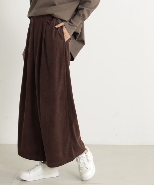 FOUND GOOD（ファウンドグッド）の「カットコーデュロイワイドP（その他パンツ・レディース・アイボリー/ブラウン系5/オレンジ系5/グレー系8・L/M/S）」の10枚目の写真