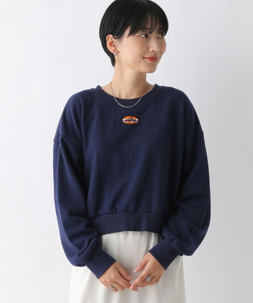 LEPSIM（レプシィム）の「ピーチ起毛刺繍プルオーバー　249404（スウェット・レディース・グリーン/杢グレー/ネイビー・FREE）」の16枚目の写真