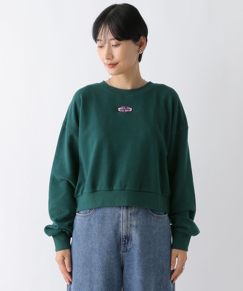 LEPSIM（レプシィム）の「ピーチ起毛刺繍プルオーバー　249404（スウェット・レディース・グリーン/杢グレー/ネイビー・FREE）」の22枚目の写真