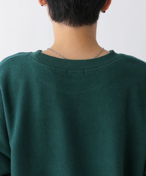 LEPSIM（レプシィム）の「ピーチ起毛刺繍プルオーバー　249404（スウェット・レディース・グリーン/杢グレー/ネイビー・FREE）」の7枚目の写真