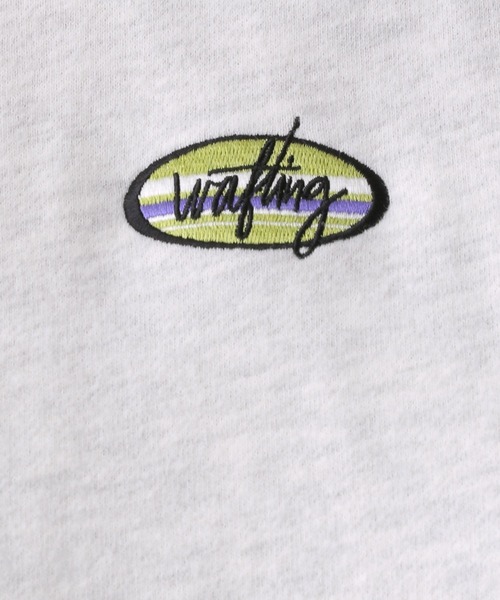 LEPSIM（レプシィム）の「ピーチ起毛刺繍プルオーバー　249404（スウェット・レディース・グリーン/杢グレー/ネイビー・FREE）」の8枚目の写真