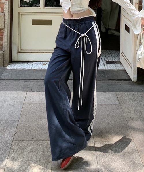 サイドレーススウェットパンツ