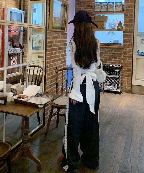 サイドレーススウェットパンツ