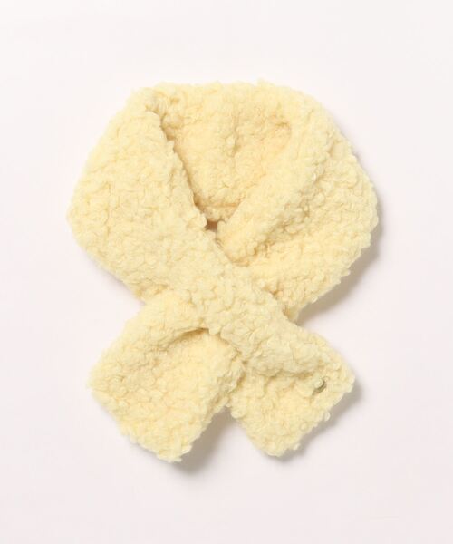 HAKKA KIDS（ハッカキッズ）の「ボアマフラー（マフラー・キッズ・キナリ/イエロー/ピンク・FREE）」の4枚目の写真