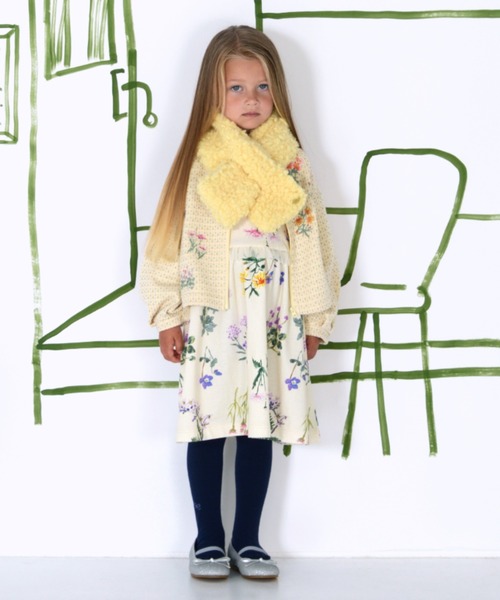 HAKKA KIDS（ハッカキッズ）の「ボアマフラー（マフラー・キッズ・キナリ/イエロー/ピンク・FREE）」の5枚目の写真