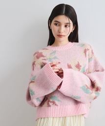 malamute 花柄　ニットパンツ ピンク 01176282620-e1.jpg?ts=