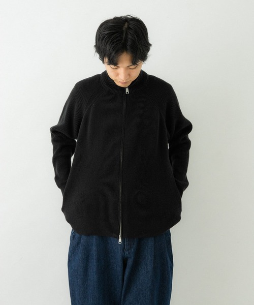 EKAL(エカル)の「ドライバーズニット(ニット/セーター・メンズ・ブラック/グレー・MEDIUM/LARGE)」の3枚目の写真