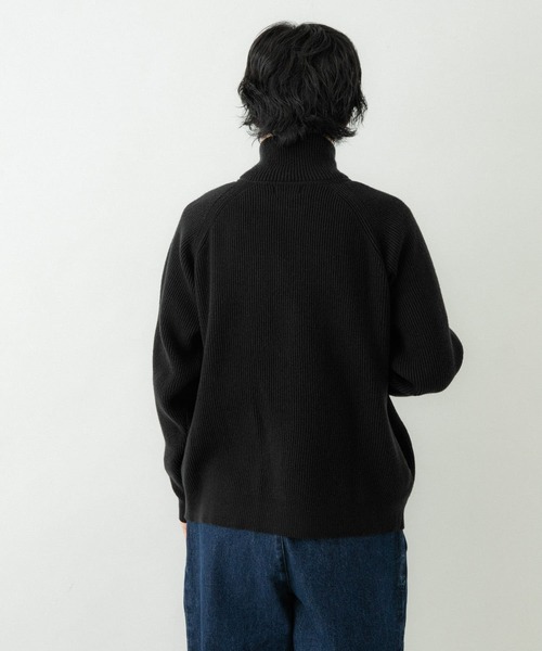 EKAL(エカル)の「ドライバーズニット(ニット/セーター・メンズ・ブラック/グレー・MEDIUM/LARGE)」の5枚目の写真