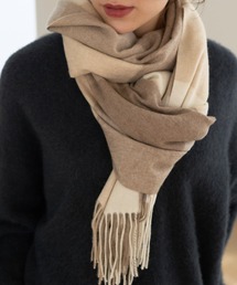 カシミヤ 大判チェックストール