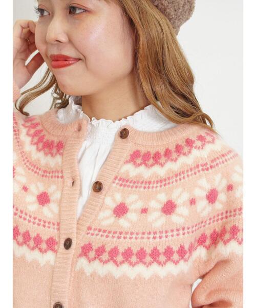 Samansa Mos2(サマンサ モスモス)の「【保湿加工】襟スモッキングカットソー(Tシャツ/カットソー・レディース・キナリ/オフホワイト/ブルー/ブラック・F)」の11枚目の写真