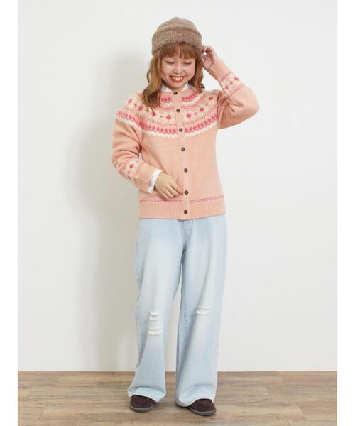 Samansa Mos2(サマンサ モスモス)の「【保湿加工】襟スモッキングカットソー(Tシャツ/カットソー・レディース・キナリ/オフホワイト/ブルー/ブラック・F)」の13枚目の写真