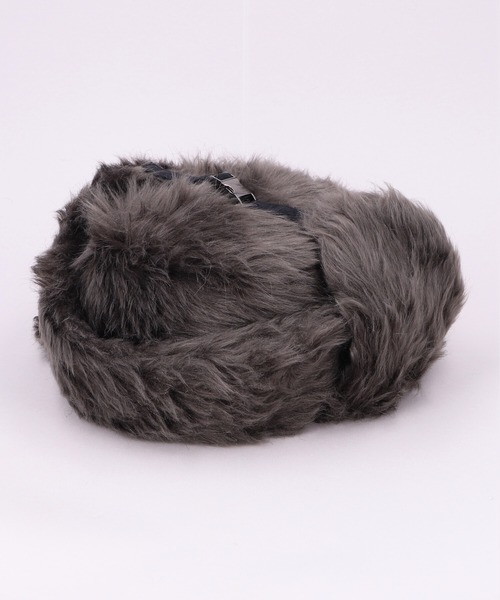 帽子 rurumu usa-mimi flight cap rurumu:/ルルムウ/usa-mimi flight cap グレー