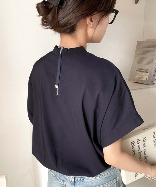 classicalelf(クラシカルエルフ)の「トレンドライクなデザイン。ドロスト付き機能Tee (半袖)(Tシャツ/カットソー・レディース・ブラック/ネイビー/ホワイト・LARGE/MEDIUM/SMALL/X-LARGE)」の20枚目の写真