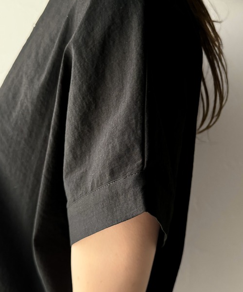classicalelf(クラシカルエルフ)の「トレンドライクなデザイン。ドロスト付き機能Tee (半袖)(Tシャツ/カットソー・レディース・ブラック/ネイビー/ホワイト・LARGE/MEDIUM/SMALL/X-LARGE)」の12枚目の写真