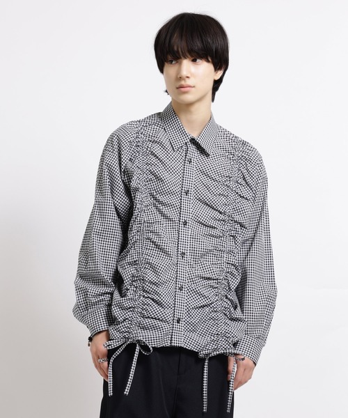 MILKBOY(ミルクボーイ)の「GATHER シャツ(シャツ/ブラウス・レディース・C/A/B・FREE)」の1枚目の写真
