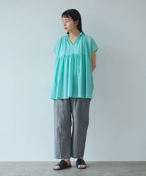 yuni(ユニ )の「washer petti パンツ(その他パンツ・レディース・アイボリー/その他/サックスブルー/ピンク/ネイビー・FREE)」の13枚目の写真