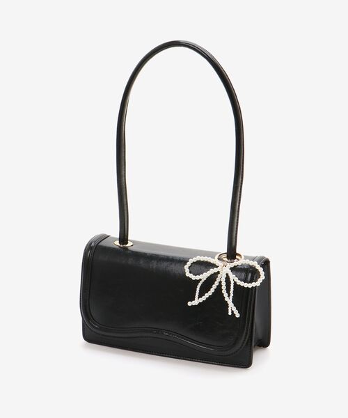 MAJESTIC LEGON(マジェスティックレゴン)の「チャームセットワンハンドルバッグ(ハンドバッグ・レディース・ブラック/アイボリー/イエロー/ピンク・FREE)」の13枚目の写真