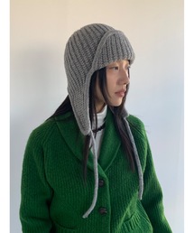 Didot.showroom | イヤーフラットビーニー01(ニットキャップ/ビーニー)