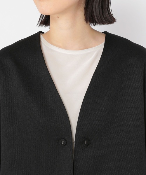 studio CLIP（スタディオクリップ）の「アイロンいらずセットアップ《オケージョン2025》（スーツセット・レディース・ネイビー/ベージュ系その他/ブラック・FREE/ﾌﾘｰ(L)/PF）」の9枚目の写真