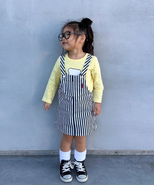 Moujonjon（ムージョンジョン）の「ジャンパースカート（ジャンパースカート・キッズ・ネイビー/その他1・110/100/90/140/130/120）」の2枚目の写真