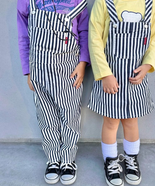 Moujonjon（ムージョンジョン）の「ジャンパースカート（ジャンパースカート・キッズ・ネイビー/その他1・110/100/90/140/130/120）」の11枚目の写真