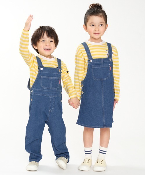 Moujonjon（ムージョンジョン）の「ジャンパースカート（ジャンパースカート・キッズ・ネイビー/その他1・110/100/90/140/130/120）」の15枚目の写真