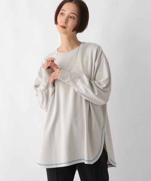 セール】ステッチラウンドチュニック 289255（Tシャツ