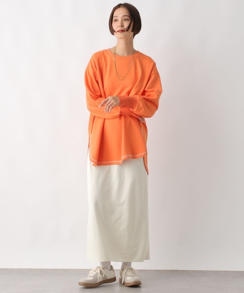 セール】ステッチラウンドチュニック 289255（Tシャツ