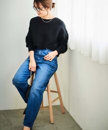 le.coeur blanc | ソフトテーパードストレッチデニム(デニムパンツ)