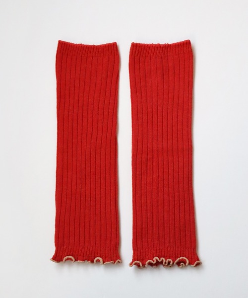 KIVISDOU（キビスドウ）の「ちょびウール メローリブ アーム・レッグ ウォーマー（アームカバー・レディース・イエロー/オレンジ/ロイヤルブルー/ブラック・F）」の21枚目の写真