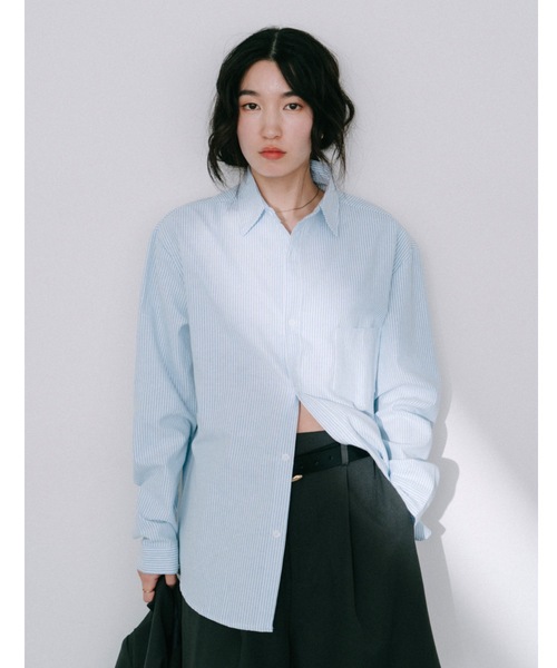 DRWCYS（ドロシーズ）の「ピンストライプシャツ（シャツ/ブラウス・レディース・ピンク/ブルー・FREE）」の2枚目の写真