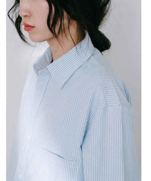 DRWCYS（ドロシーズ）の「ピンストライプシャツ（シャツ/ブラウス・レディース・ピンク/ブルー・FREE）」の8枚目の写真