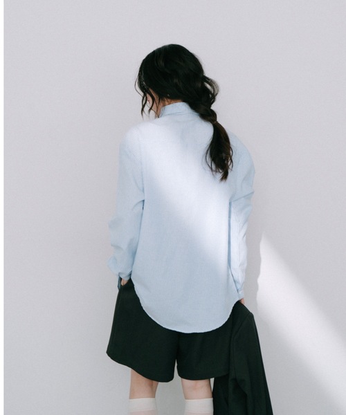 DRWCYS（ドロシーズ）の「ピンストライプシャツ（シャツ/ブラウス・レディース・ピンク/ブルー・FREE）」の6枚目の写真