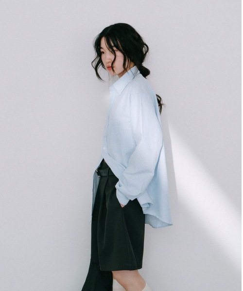 DRWCYS（ドロシーズ）の「ピンストライプシャツ（シャツ/ブラウス・レディース・ピンク/ブルー・FREE）」の4枚目の写真