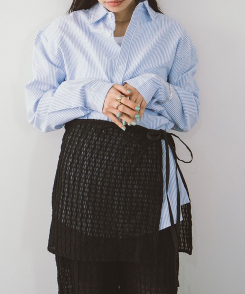 DRWCYS（ドロシーズ）の「ピンストライプシャツ（シャツ/ブラウス・レディース・ピンク/ブルー・FREE）」の22枚目の写真