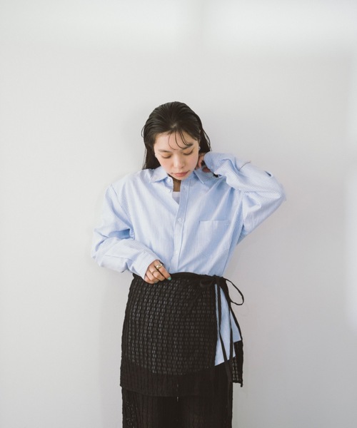 DRWCYS（ドロシーズ）の「ピンストライプシャツ（シャツ/ブラウス・レディース・ピンク/ブルー・FREE）」の21枚目の写真