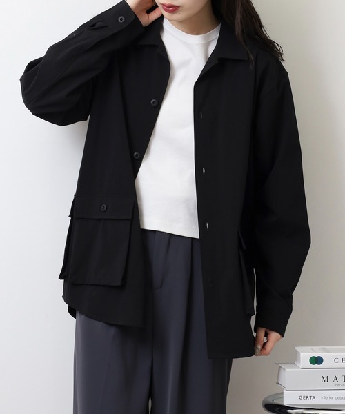 MMMM（エムエムエムエム）の「MMMM マルチポケットシャツ/ストレッチ（シャツ/ブラウス・メンズ・ベージュ/ブラック・L/XL/M）」の21枚目の写真