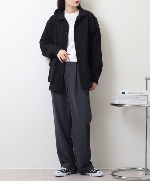 MMMM（エムエムエムエム）の「MMMM マルチポケットシャツ/ストレッチ（シャツ/ブラウス・メンズ・ベージュ/ブラック・L/XL/M）」の22枚目の写真