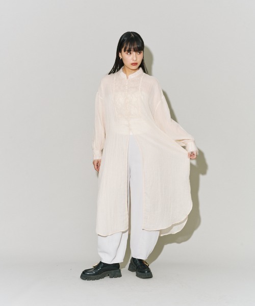 terrace(テラス)の「フルーエントカーブパンツ(その他パンツ・レディース・ブラック/オリーブ/ホワイト/グレー・MEDIUM)」の16枚目の写真