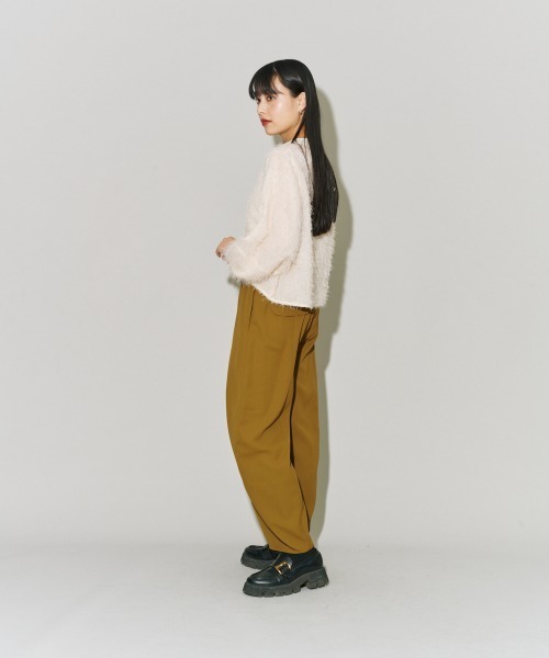 terrace(テラス)の「フルーエントカーブパンツ(その他パンツ・レディース・ブラック/オリーブ/ホワイト/グレー・MEDIUM)」の22枚目の写真