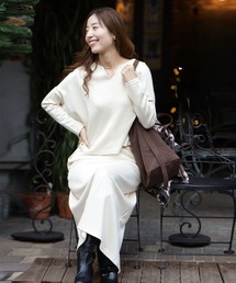 Ehre style（エーレスタイル）の「旅行や長時間移動に◎疲れない旅楽セット(長袖Ver.） スカートセットアップ（セットアップ）」