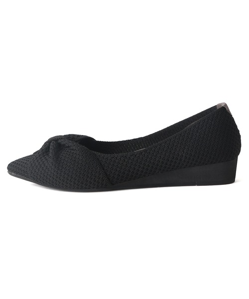 リボンニットフラットパンプス（パンプス）｜coca（ANDEX shoes