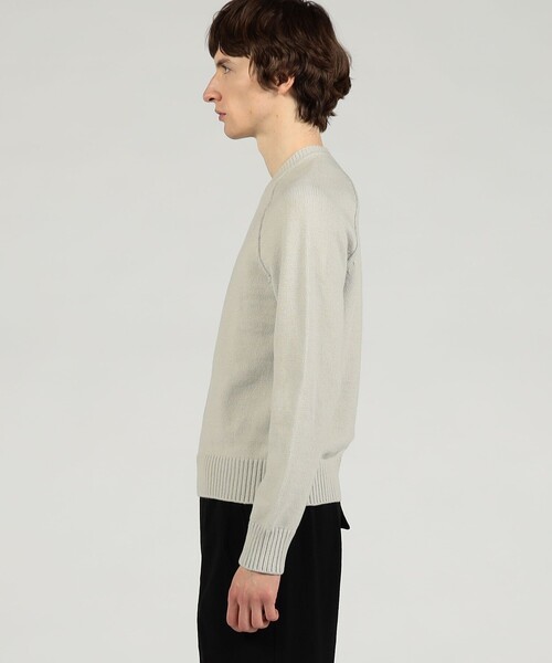 JAMES PERSE（ジェームスパース）の「ソフトフェザーウェイト クルーネックプルオーバー MOCK3716（ニット/セーター・メンズ・ブラック系その他/ライトグレー・2/1/3/0）」の6枚目の写真